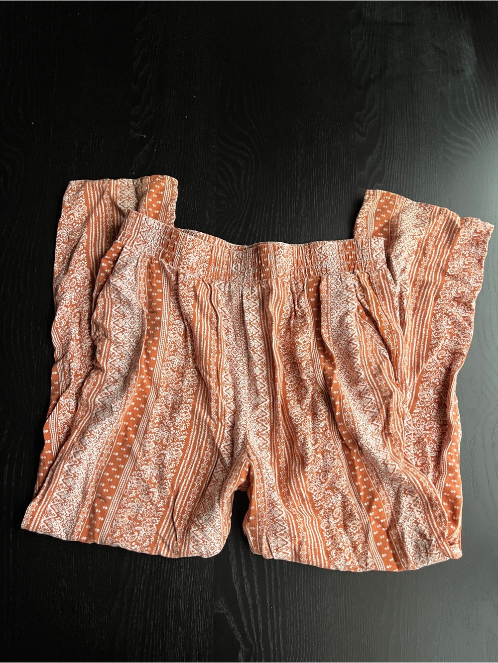 Boho Chic Forever 21 Paisley Print Flowy Pants